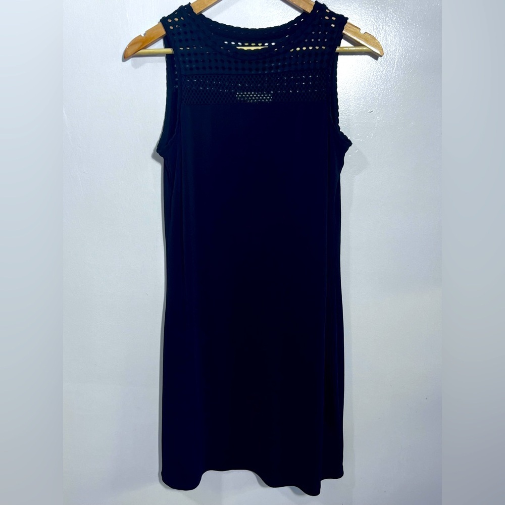 Michael Kors Black Sheath Midi Dress